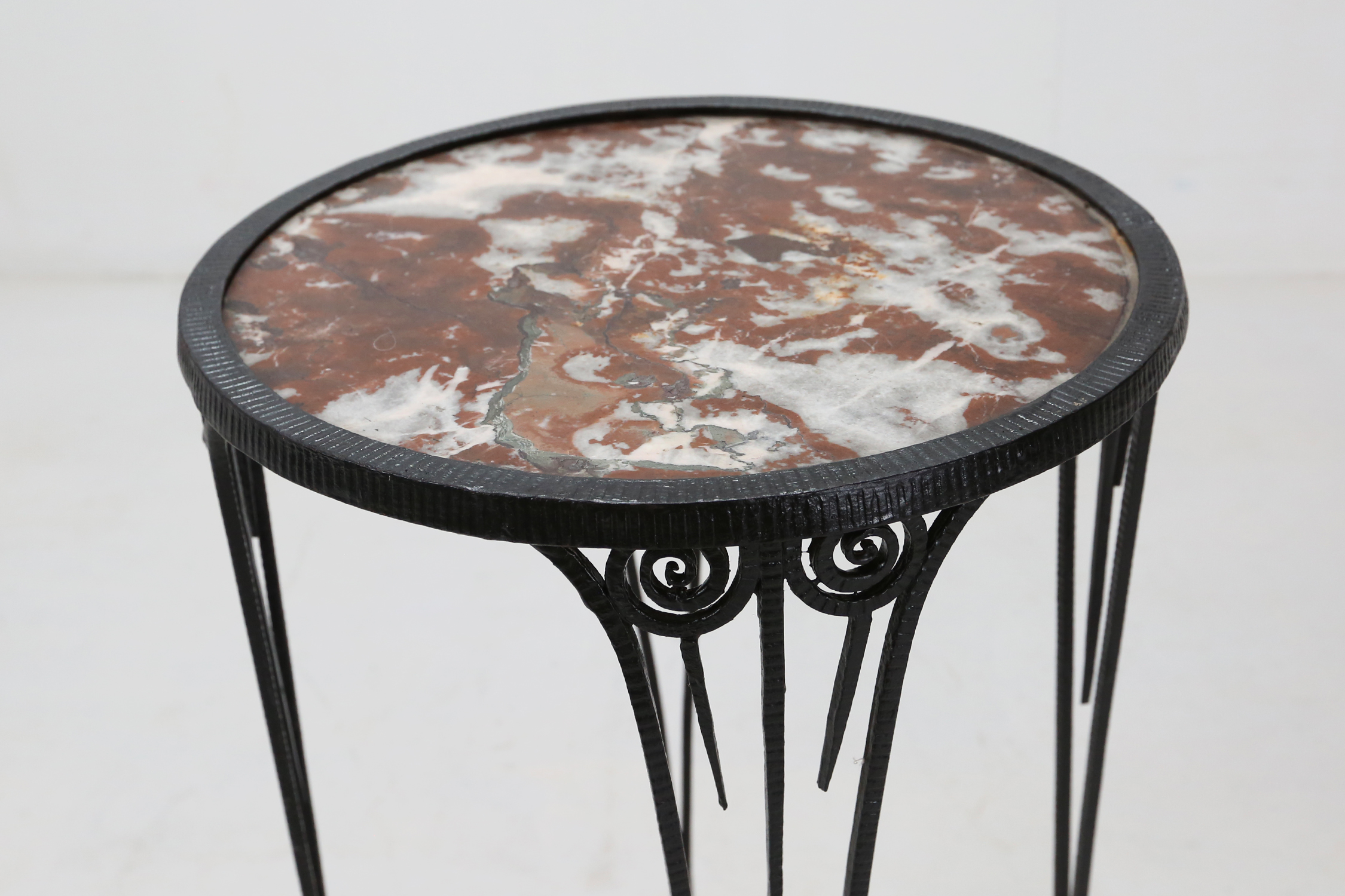 wrought iron Art Deco side table
